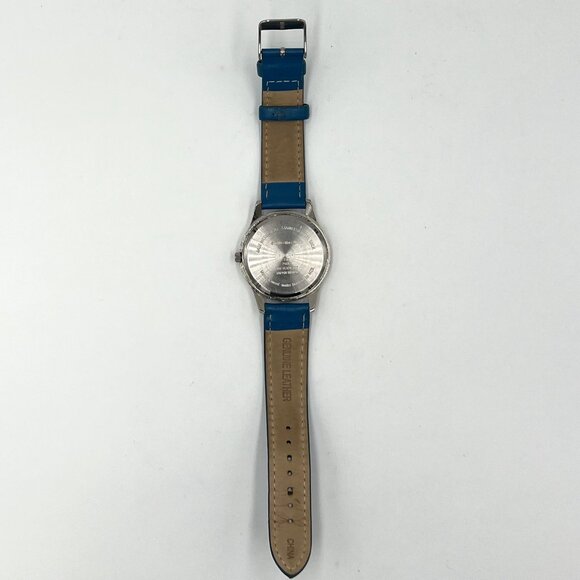 M&M's Blue Character Watch w/Blue Leather Band - New Battery - Unisex - Picture 4 of 6